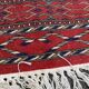 Handwoven Pakistani Persian rug in burgundy wool 120x190.