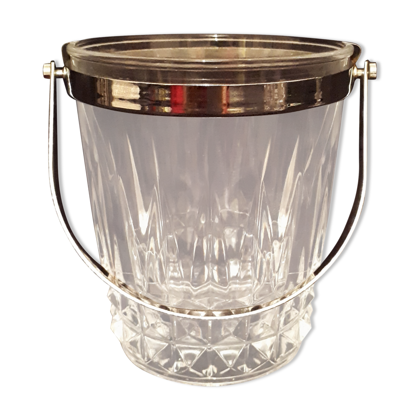 Vintage crystal bucket