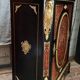 Straight Boulle marquetry support unit
