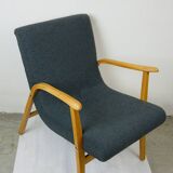 Roland Rainer Lounge Chair Café Ritter with grey bouclé.