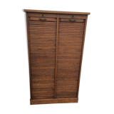 30s oak double curtain binder