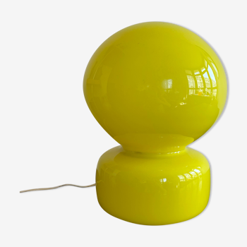 Lampe bilboquet jaune années 70