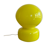 Lampe bilboquet jaune années 70