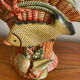 Scallop shell basket vase