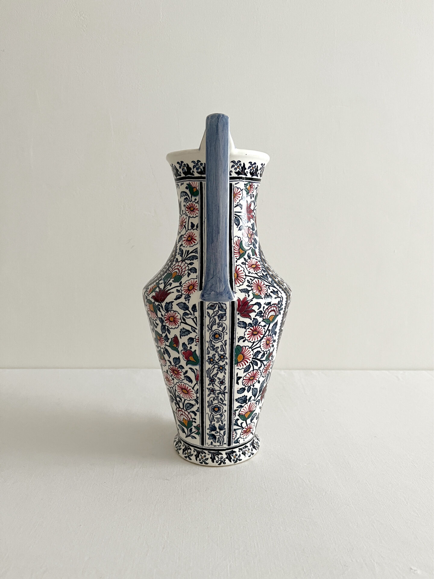 Vase amphore « cachemire » en faïence de Gien