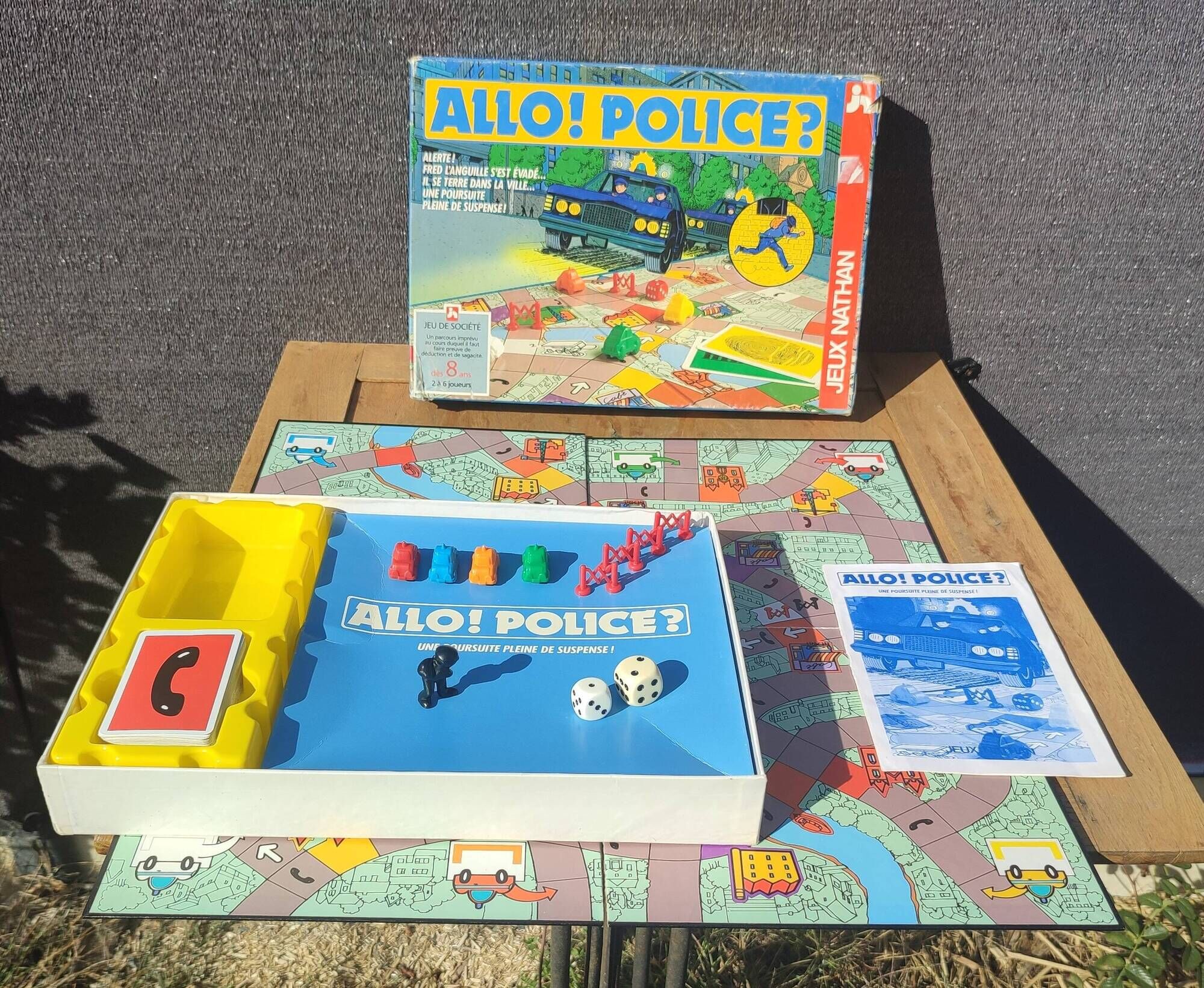 Vintage board game Allo Police? Nathan 1988 Complete