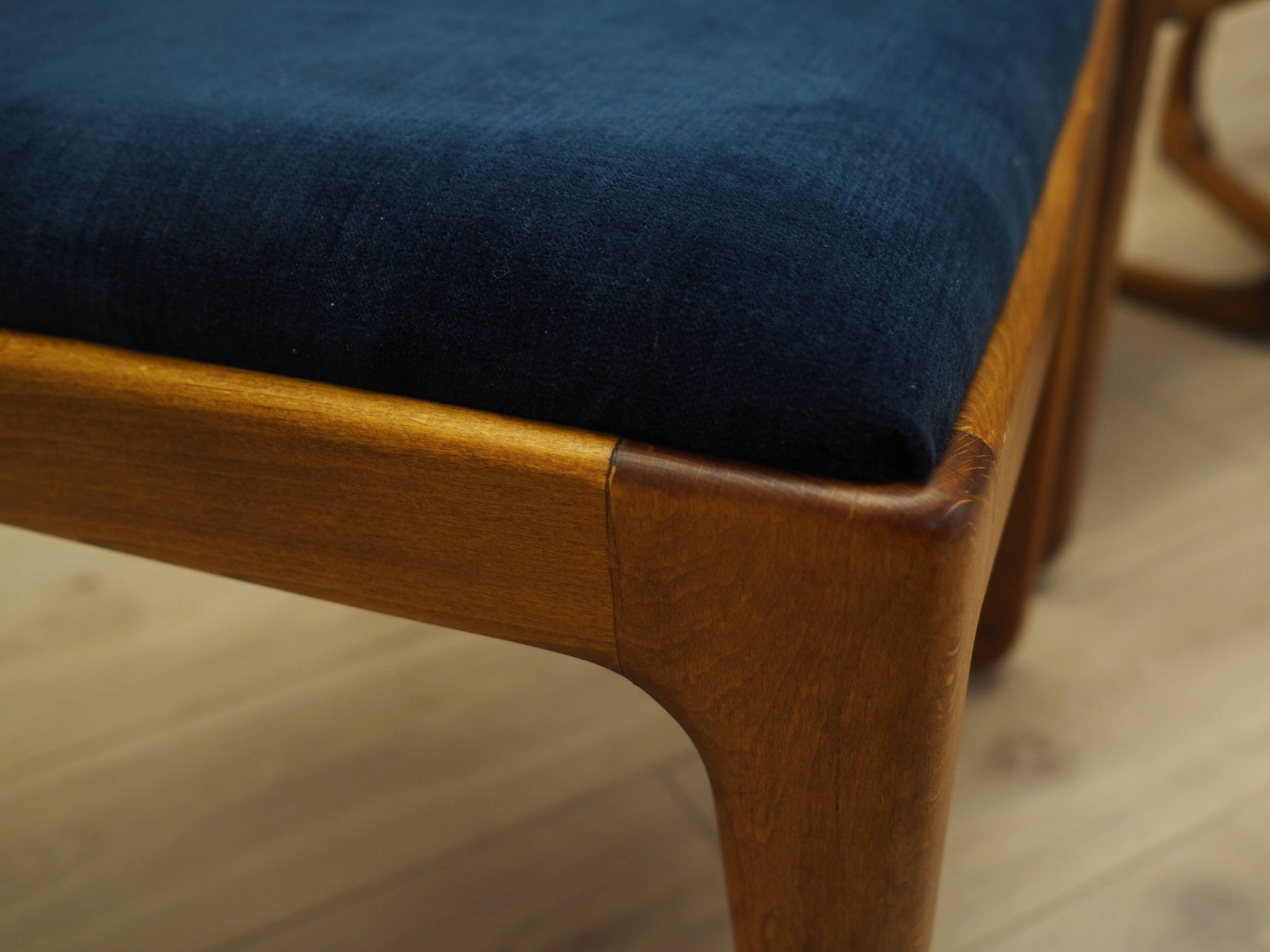 Set of four beech chairs, Danish design, 1950s, designer: Holger Jacobsen,