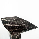 Vintage marble dining table with two extensions, Italy, 80's