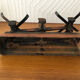 Old balance force 5 kilos Roberval copper and black