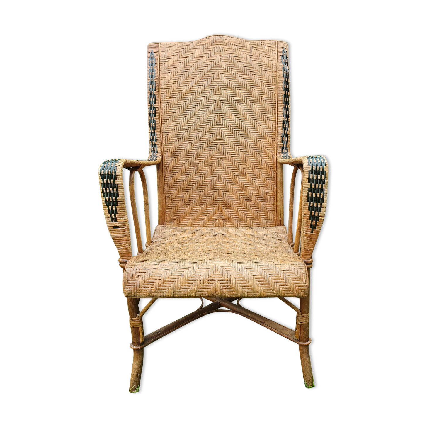 Rattan armchair