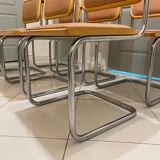 set of 6 chairs by Marcel Breuer Cesca B32 skaï 1960