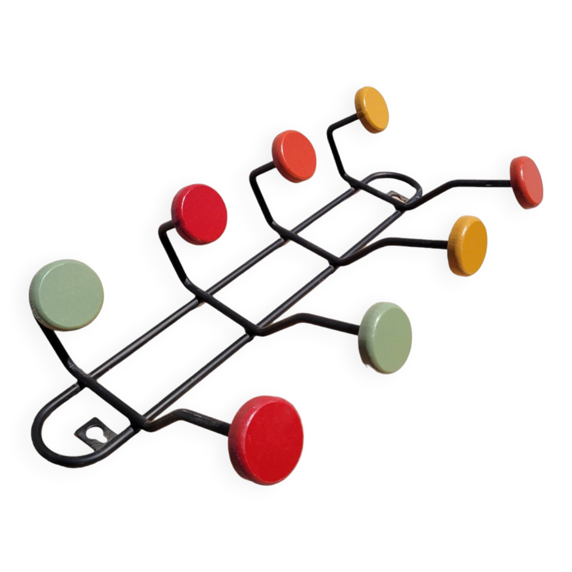 Vintage style wall coat rack