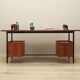 Bureau en acajou, design italien, années 1970, production : Italie