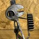 Alain Longet (1950- ), metal sculpture, turnkey accordionist, art XXth