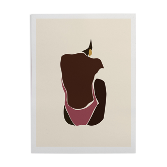 PRODUCT BHV - poster "Bather Rose" A4