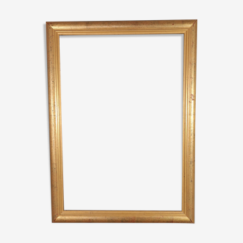 Gilded wooden frame gilded with gold leaf 62x45 cm, foliage 55.4x38.2 cm SB