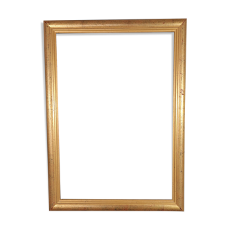 Gilded wooden frame gilded with gold leaf 62x45 cm, foliage 55.4x38.2 cm SB