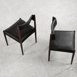 Vintage Mid-Century Modern Dutch Dinning Chair by Aksel Bender Madsen for Bovenkamp, 1960s, Set of 2