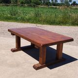 121 cm vintage solid wood rustic farmhouse coffee table