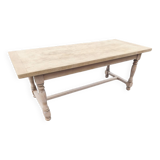 Table de ferme avec deux rallonges