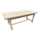 Farmhouse table with two extensions