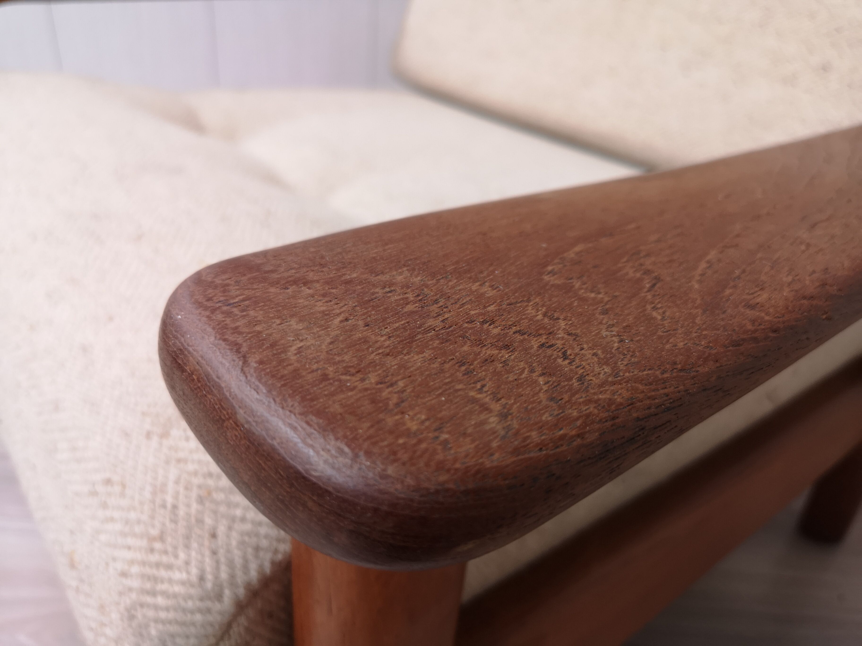 Mid - Century Danish teak armchair.