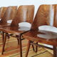 Ensemble de quatre chaises par O. Haerdtl pour Ton Tchécoslovaquie, années 1960