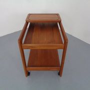 Large teak bar cart from Tarm Stole Møbelfabrik, Denmark, 1960s.