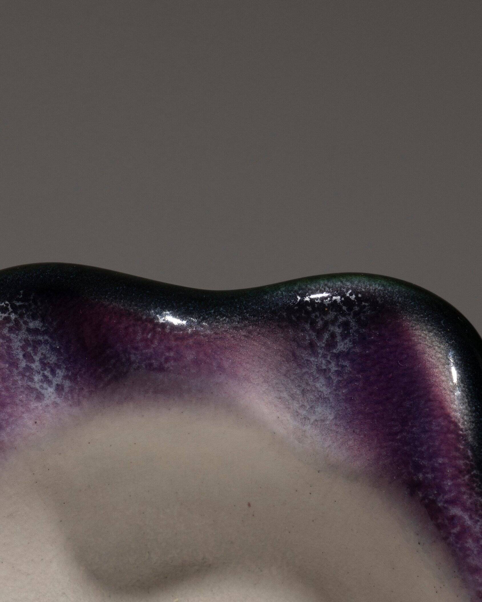 Large earthenware ashtray, pol chambost, 1960s