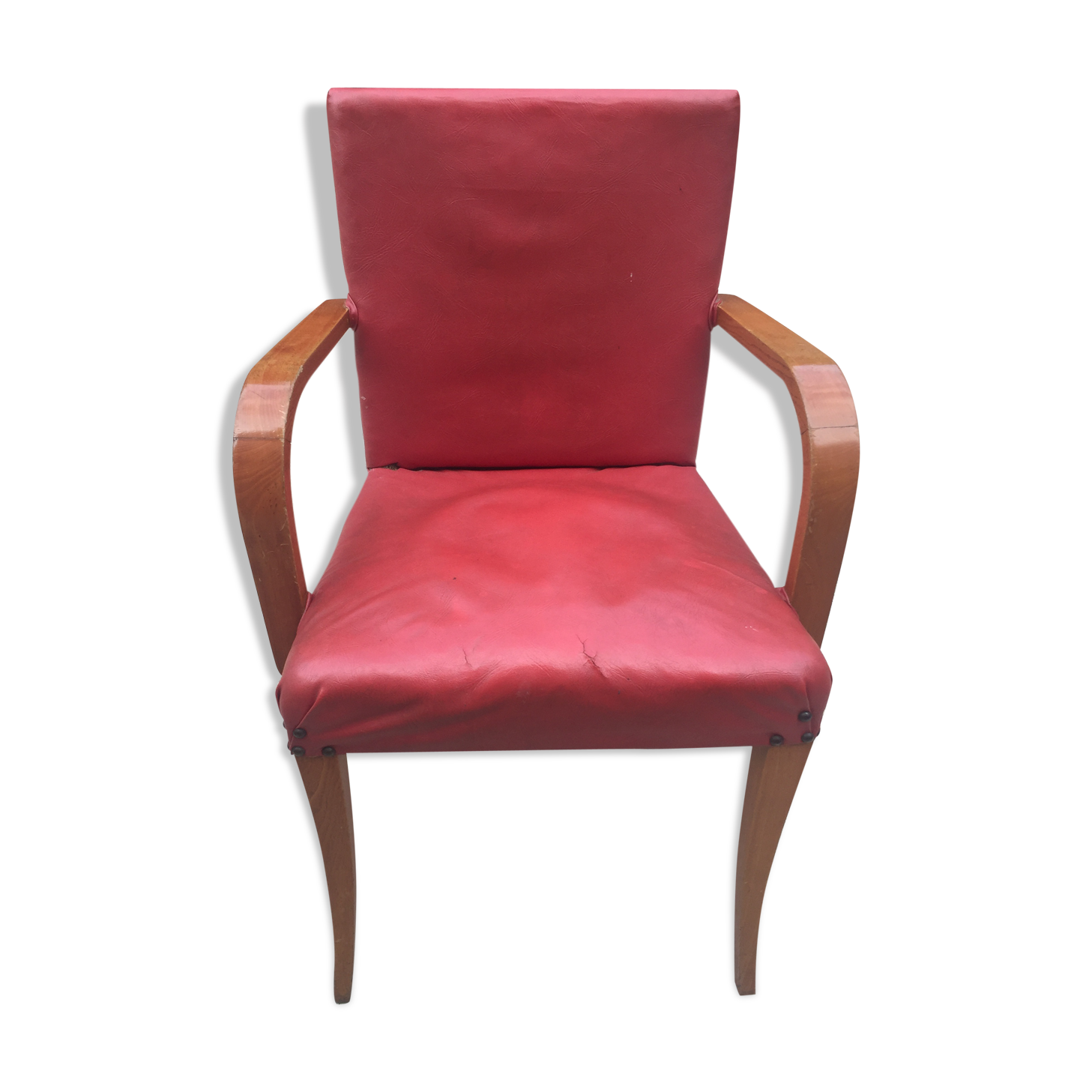 Leatherette armchair from 50s 60s
