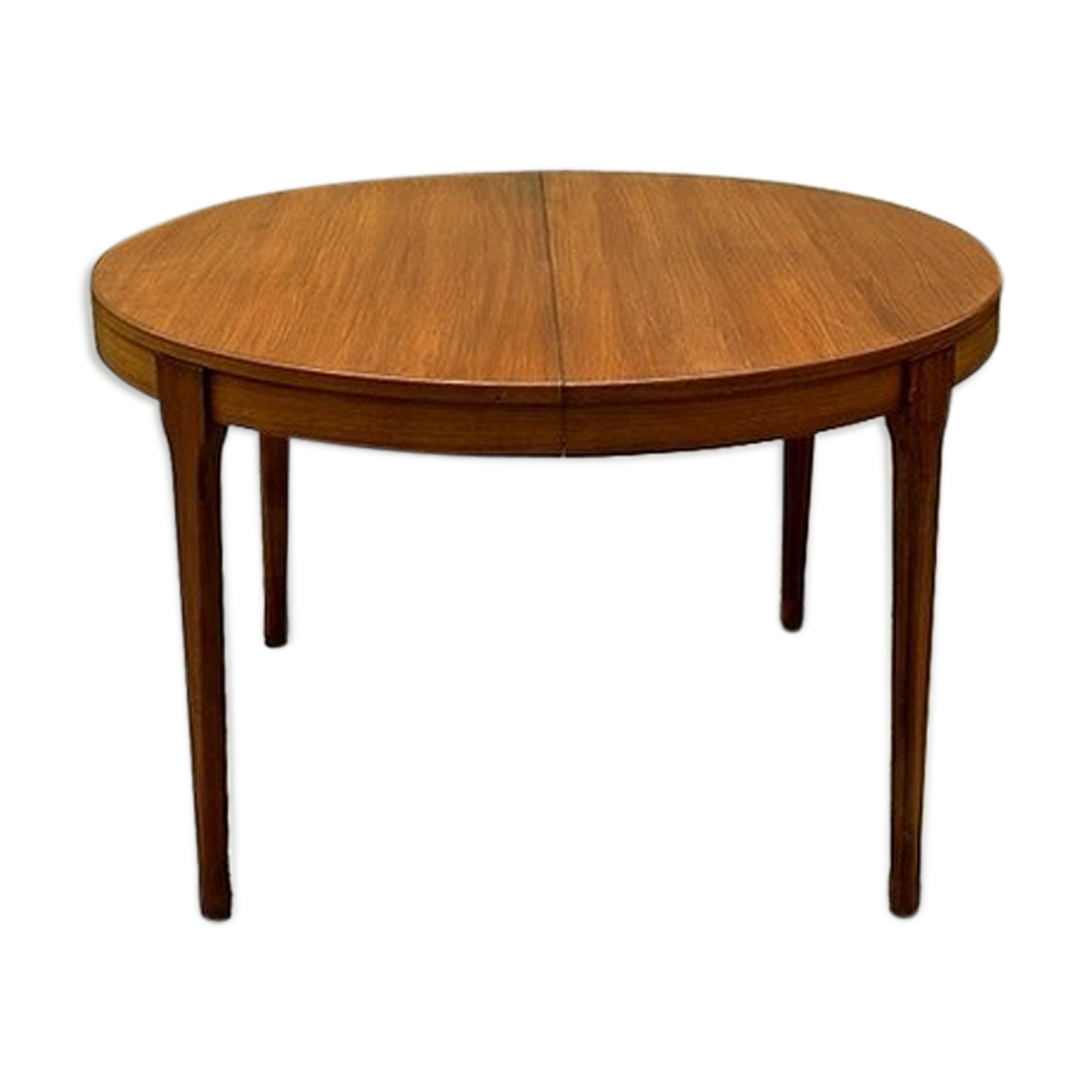 Scandinavian teak round dining table by Paris, tv furniture 1960