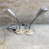 Cogit pair of vintage lamps, workshop, loft, lab, 1950s/60s