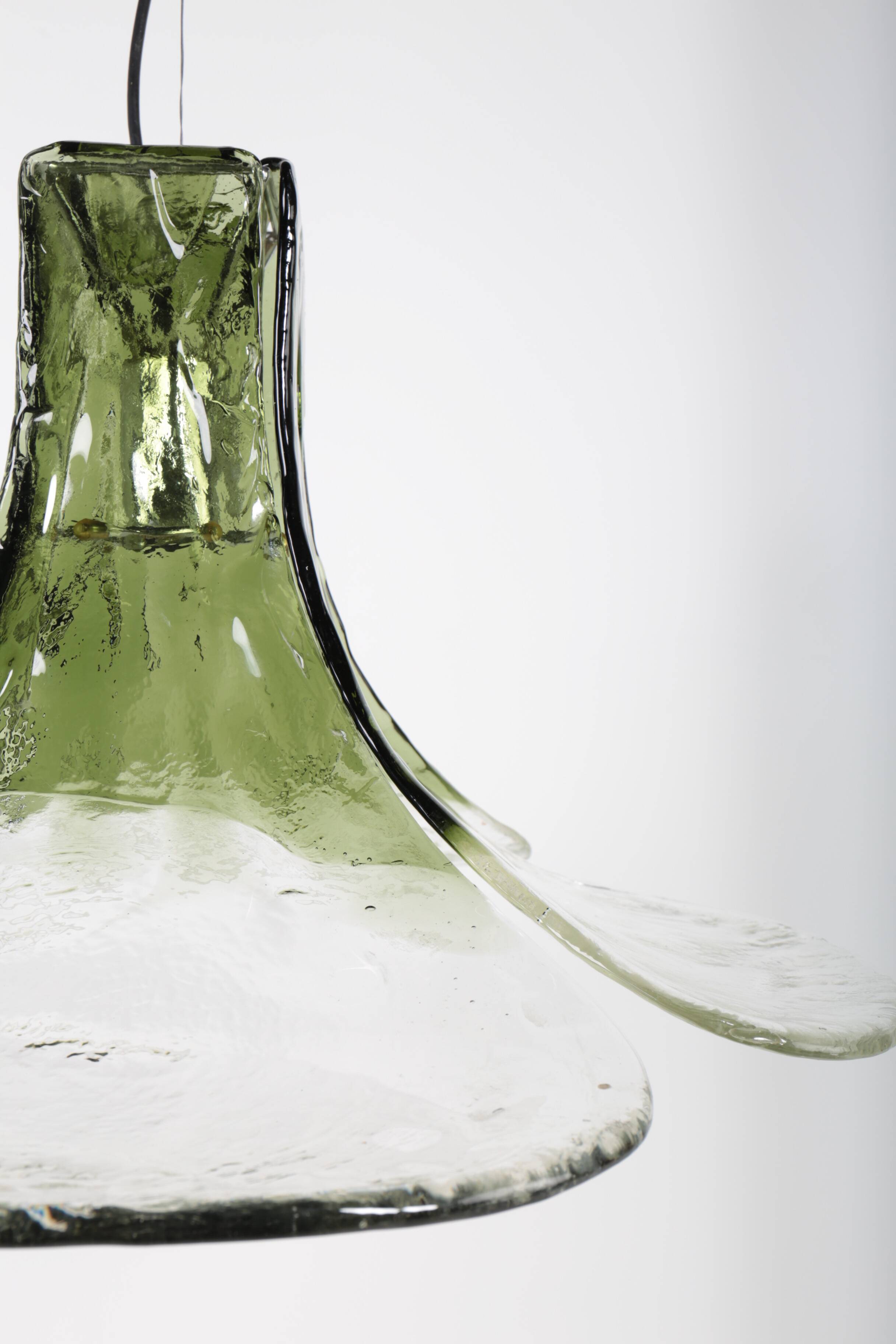 LS 185 pendant light by Carlo Nason for Mazzega, Italy, 1970s