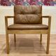 Scandinavian design leather armchair "Bernt Petersen" 1960.