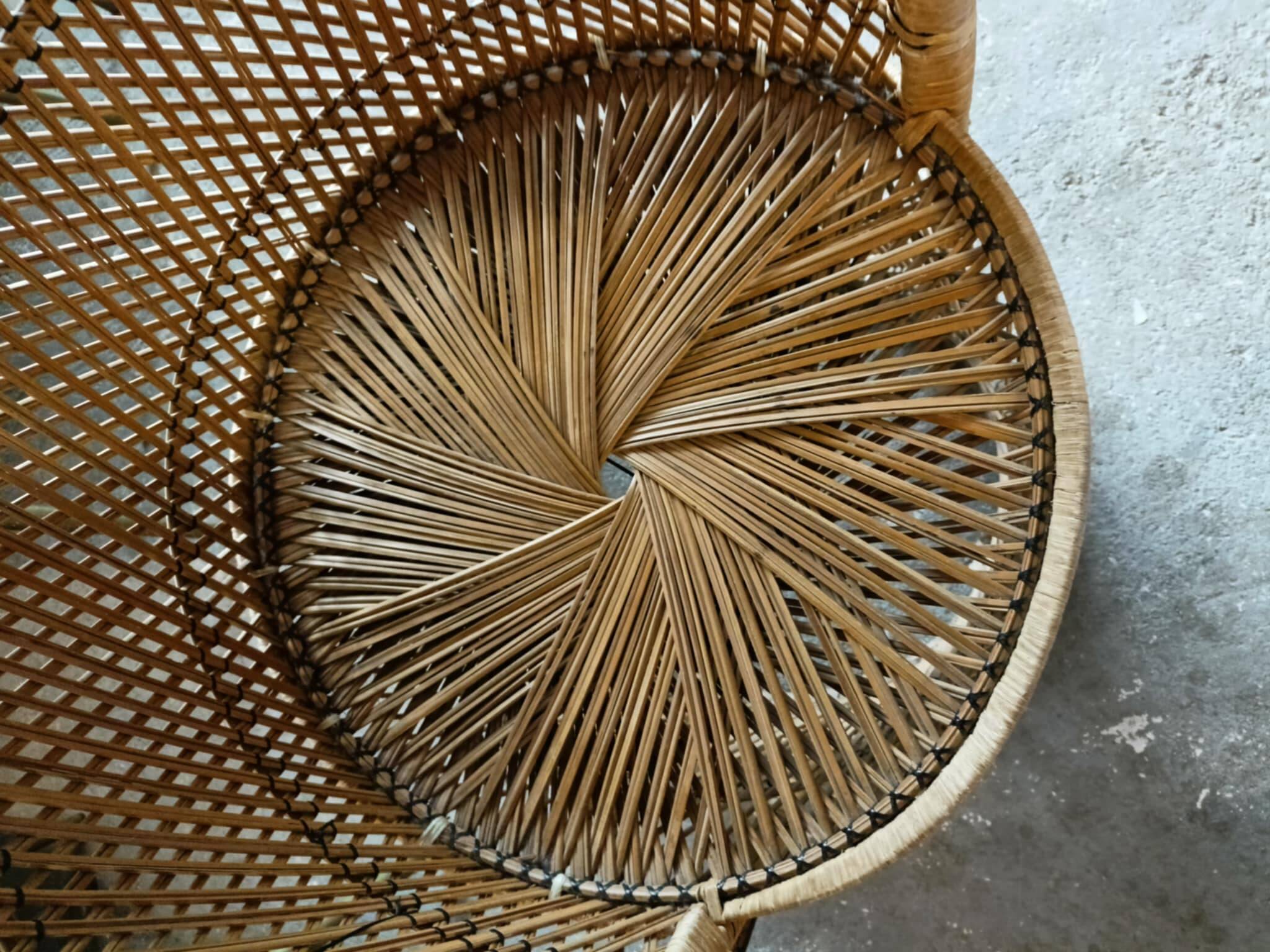 Emmanuelle rattan armchair