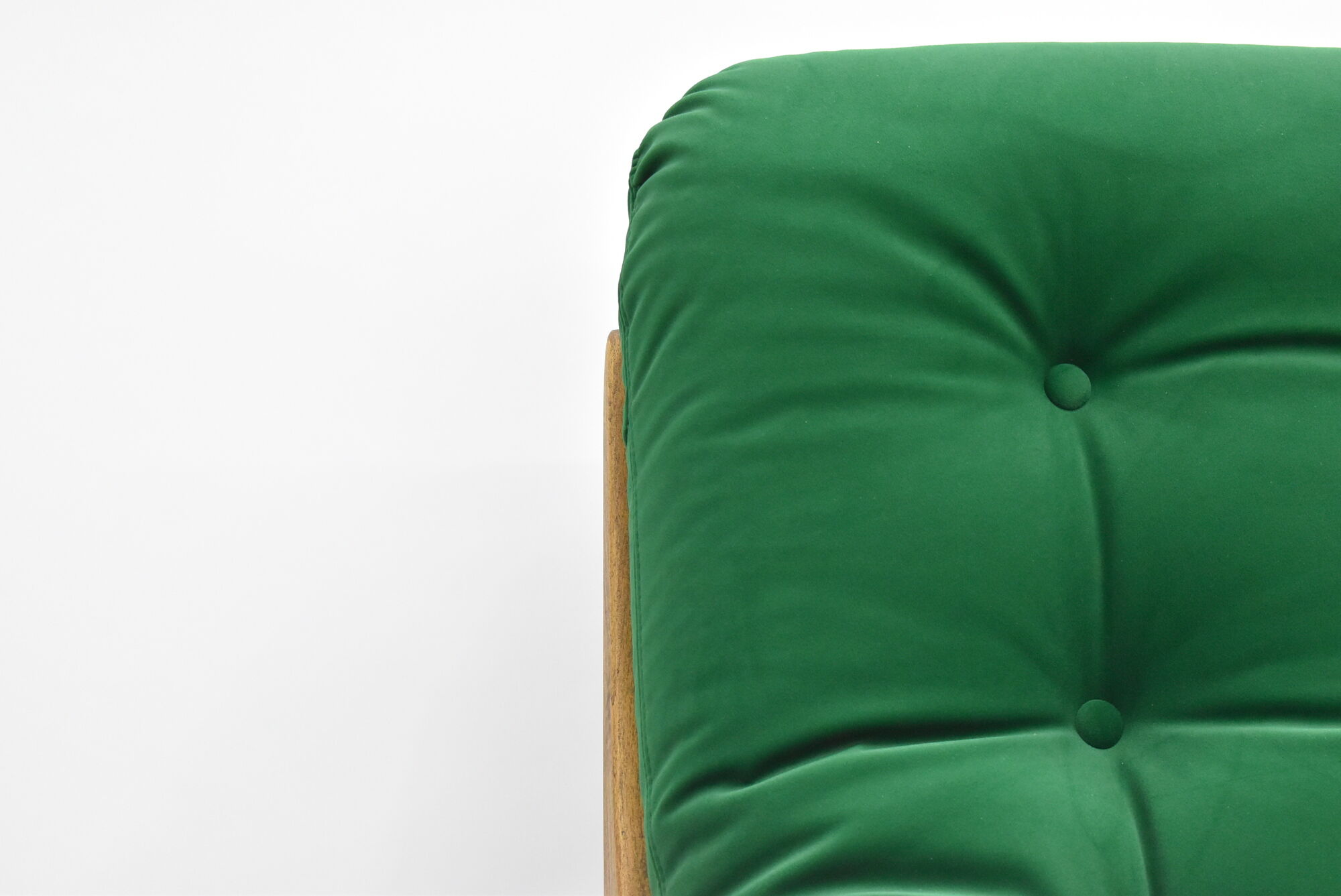 Original rotate armchair, Scandinavian icon, 1960s, quality green velvet