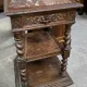 antique console shelf, in Renaissance style, made of solid wood