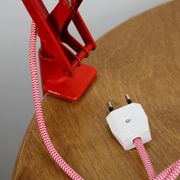 Lampe de table rouge réglable en achitect par Tep, années 1970
