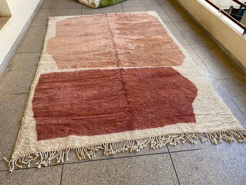Handmade pure wool rug, traditional craftsmanship, size 150/350 cm.