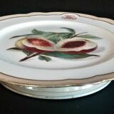 Flat plate heel porcelain of Paris monogram Ch. Pillivuyt XIXth