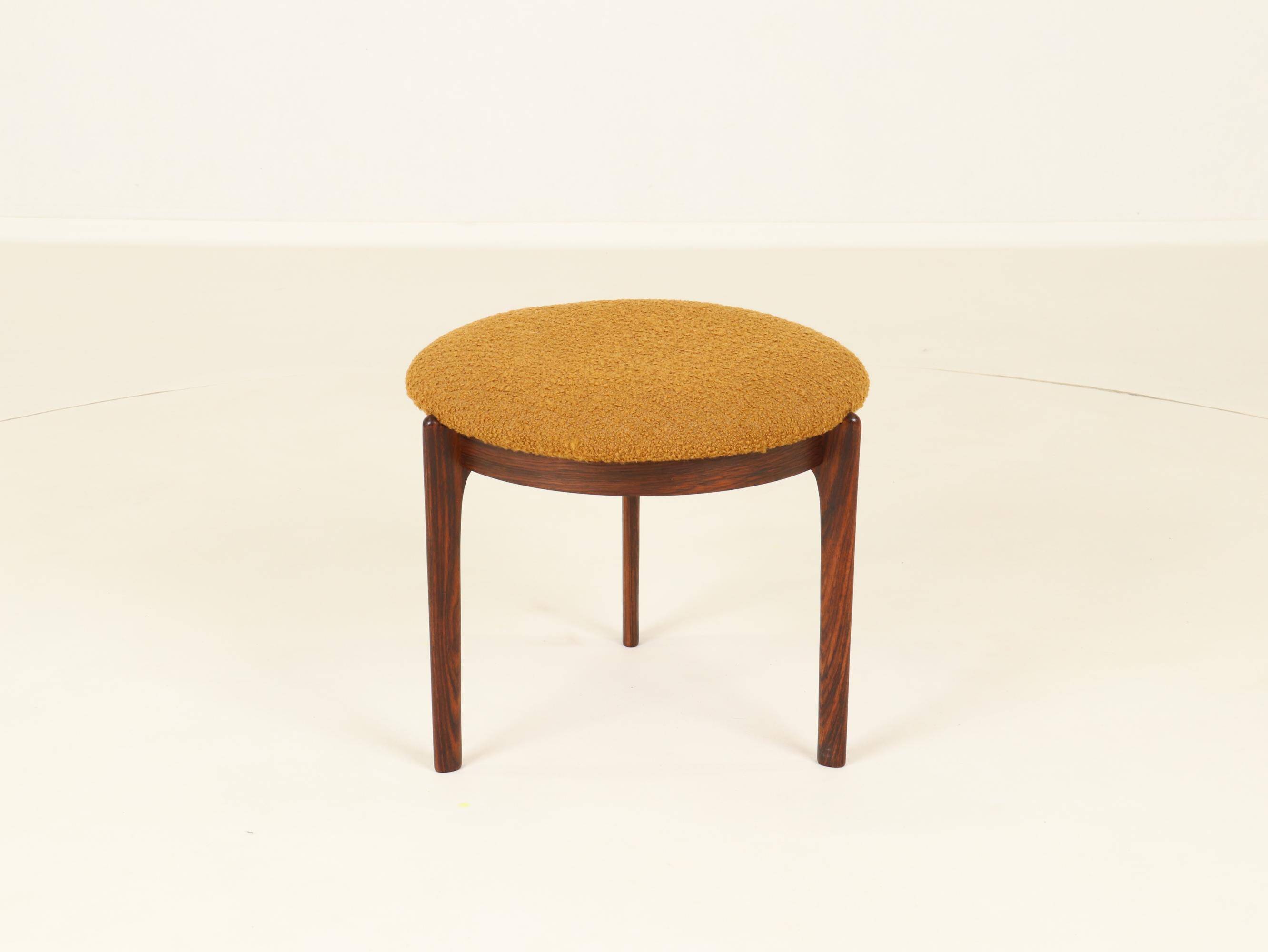 Stool or Footrest in Rosewood from Denmark, 1960s