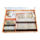 Silver cutlery set, Alfenide, ribbon decoration