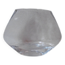 Vase blanc verre moulé