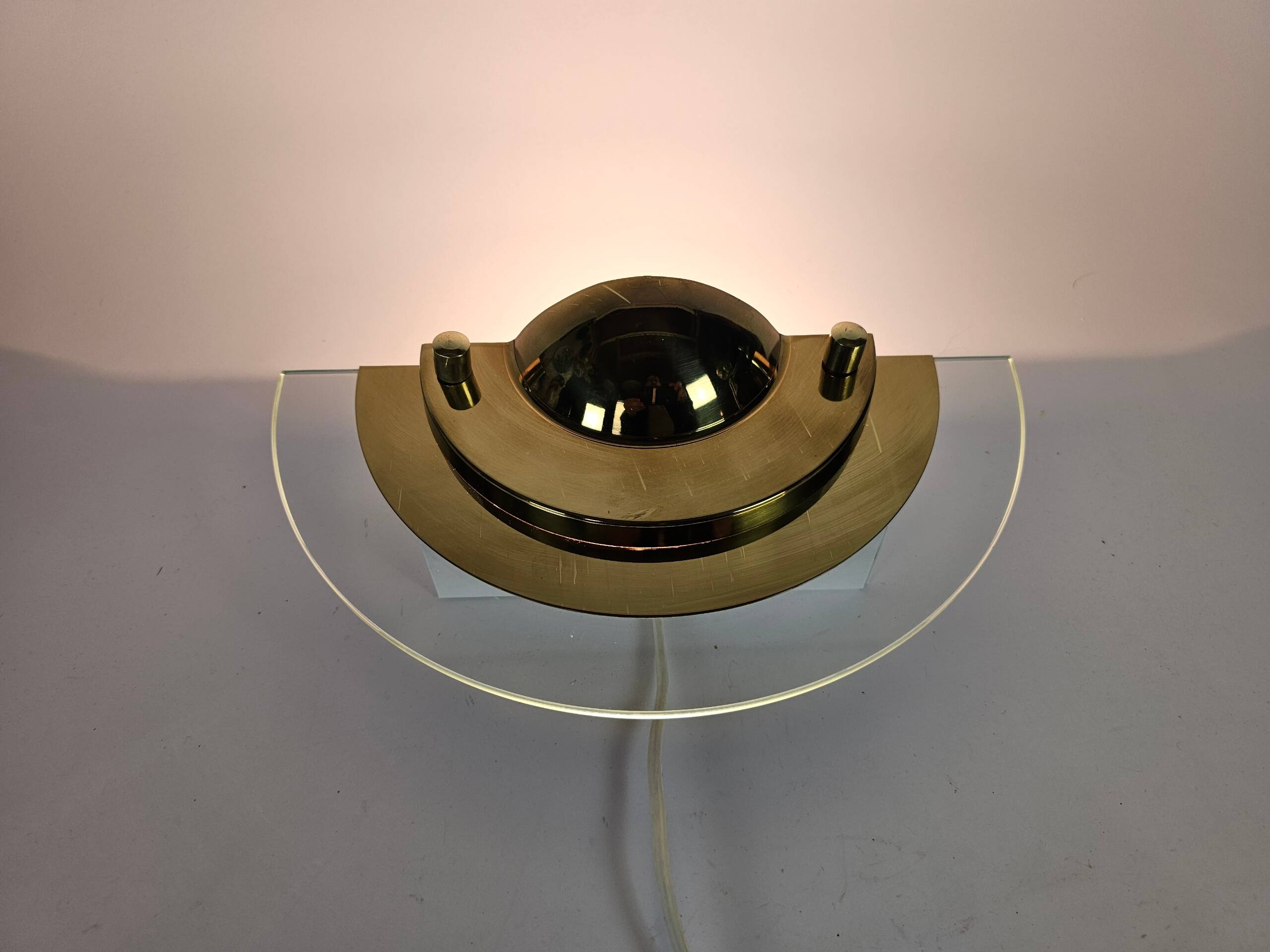 Dijkstra Hollande - Modèle Kappa mini - halogène - laiton - verre - années 80