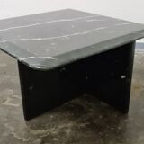 Vintage Black marbel side tabel