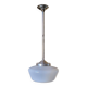 Suspension verre opalin Années 50
