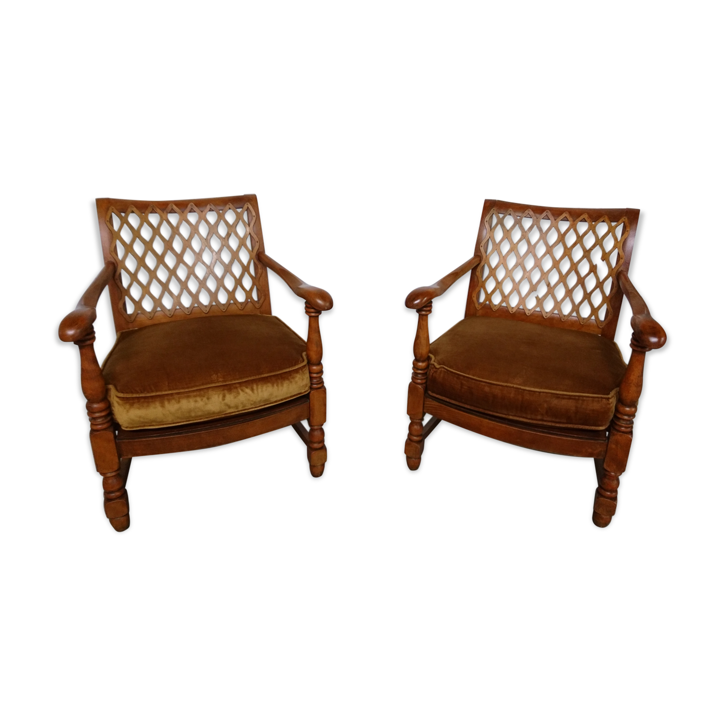 Pair of old colonial chairs
