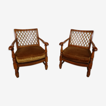 Pair of old colonial chairs