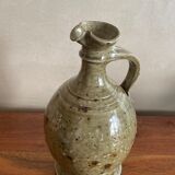 Glazed stoneware pitcher