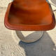 Pair of leather and chromed metal chairs year 70